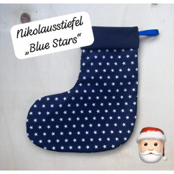 Nikolausstiefel "Blue Stars"